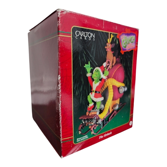 Vintage 2000s Carlton Cards Heirloom Collection Ornament "The Grinch" Dr. Seuss - Picture 9 of 11